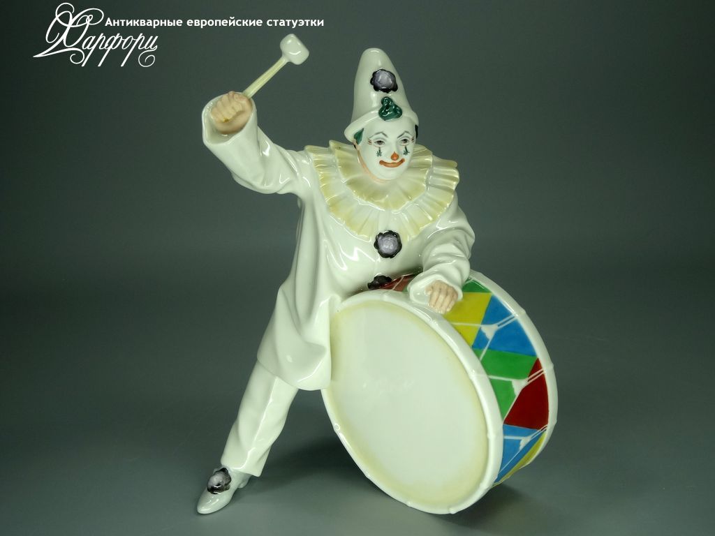 Купить фарфоровую статуэтку Hutschenreuther Клоун с барабаном